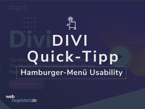 Divi Hamburger Menü Icon in ein „X“ ändern